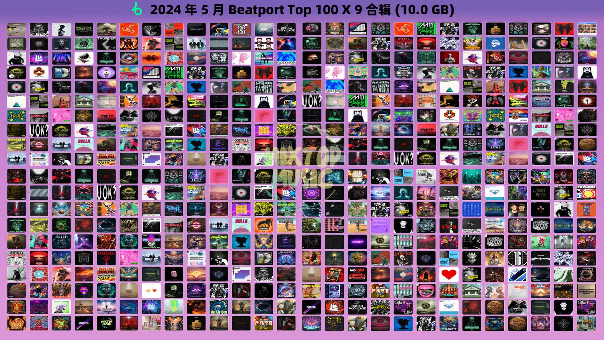 [0517] 2024年5月 Beatport Top 100 X 9 合辑（10GB）